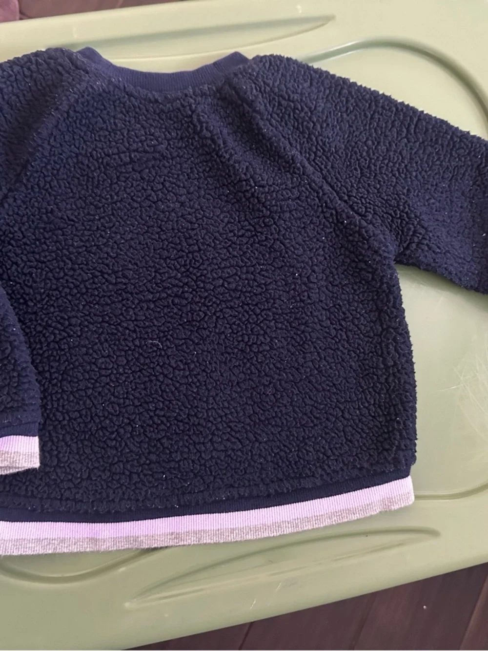 GAP Navy Crewneck Sweatshirt with Light Gray Trim 2T